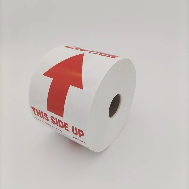 Customized blank waterproof label roll and 100*150mm*500pcs/roll thermal label sticker for printer labels