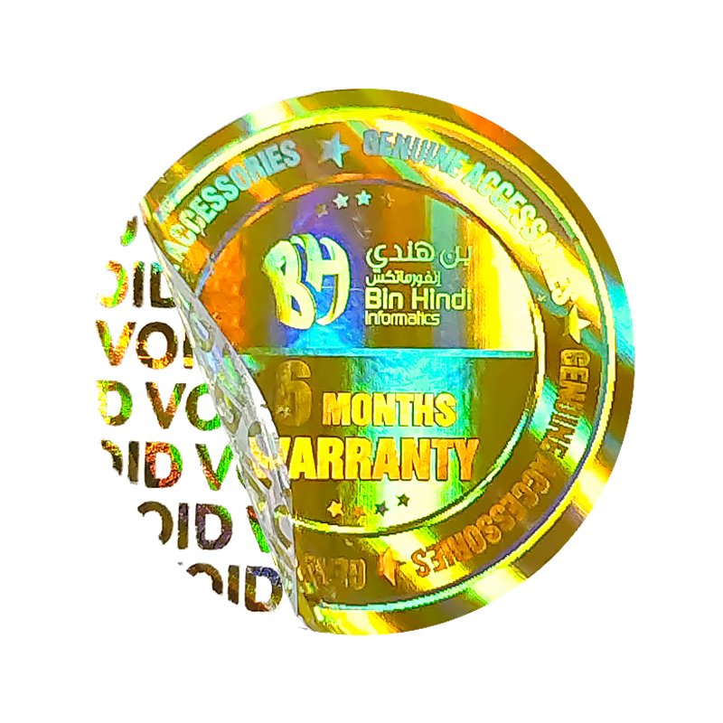 Custom Hologram Sticker Printing 3d Qr Code Label Security Holographic Sticker