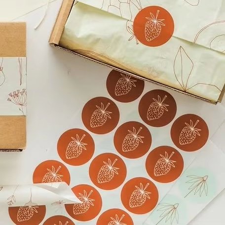 Custom Adhesive Letters Mini Stickers Paper Roll Sticker Logo Thank You Paper Adhesive Stickers