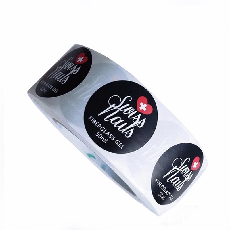 Custom Design Glass Perfume Bottle Cosmetic Jar Eye Cream Label Stickers Printing