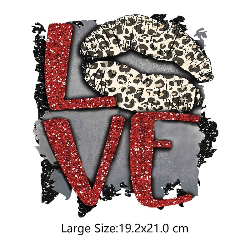 Designs Heat Transfer Sticker Printing Paper Label for Garment Wholesale Lips Transfer Printing Clothing Etc 9 Kinds of Pattern