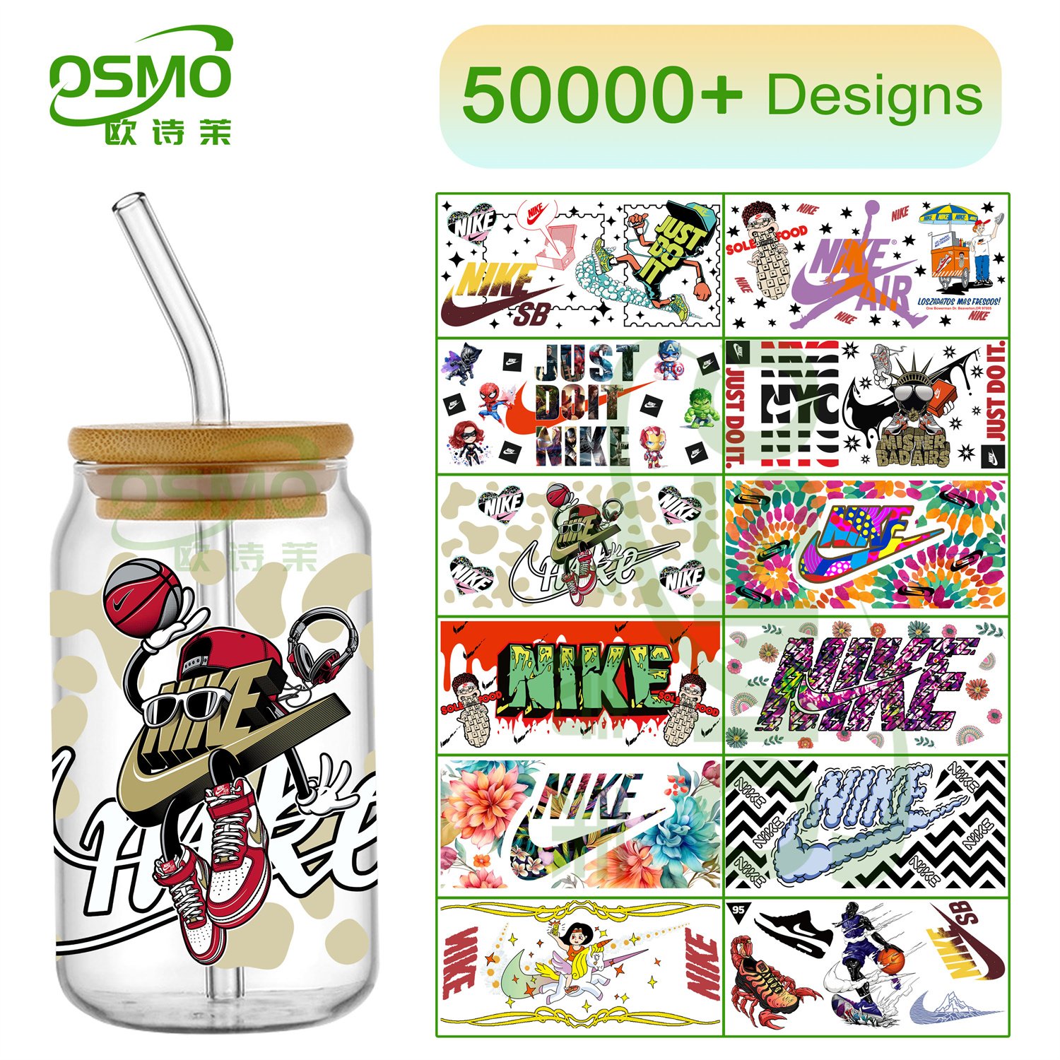 Osmo Colourful Princess pattern UV Dtf Wraps Stickers Princess Decals Waterproof Sticker custom Adhesive Uv Transfer for 16oz