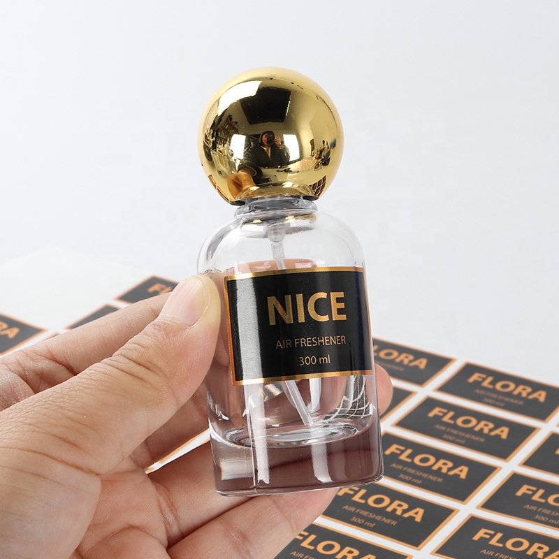 Private vinyl adhesive logo sticker paper custom printing cosmetic 30ml 60ml bottle labels bottle sticker