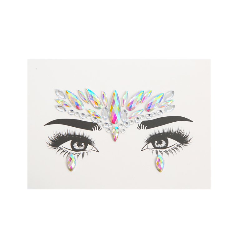 Best Design Hot Sale Face Rhinestone Glass Beads Gem Stickers For Body