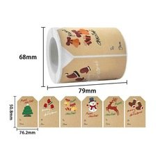 Thank You card circular sealing sticker, baking packaging bag, biscuit bag decoration sticker Fashion Printing logo
