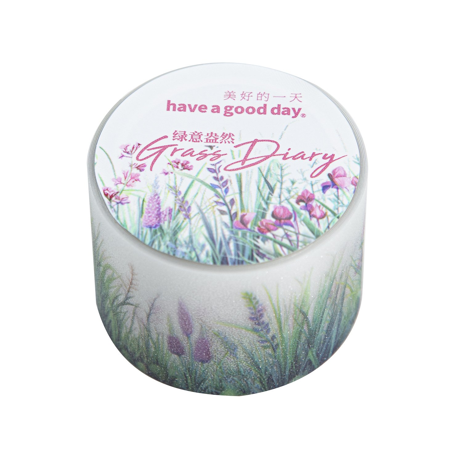 2M/Roll PET Tape Planting Diary Series Glitter Sand INS Botanical Handbook DIY Recycled Stickers