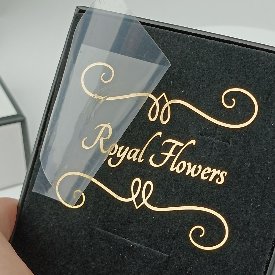 Custom luxury gold foil 3D transfer sticker self adhesive waterproof candle jar metal transfer sticker