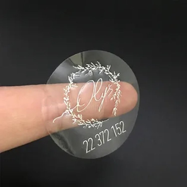 Vinyl Clear Self-Adhesive Transparent Plastic Printing Custom Logo Stickers Packaging Labels