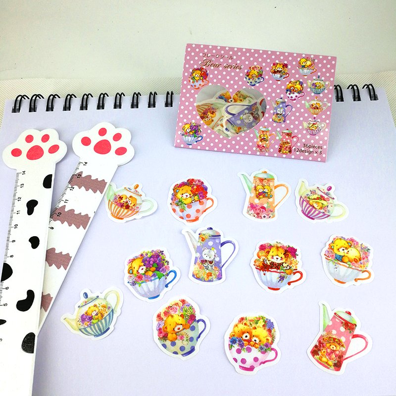 Hot sale custom printing adhesive decorative kiss cut sticker sheet for planner