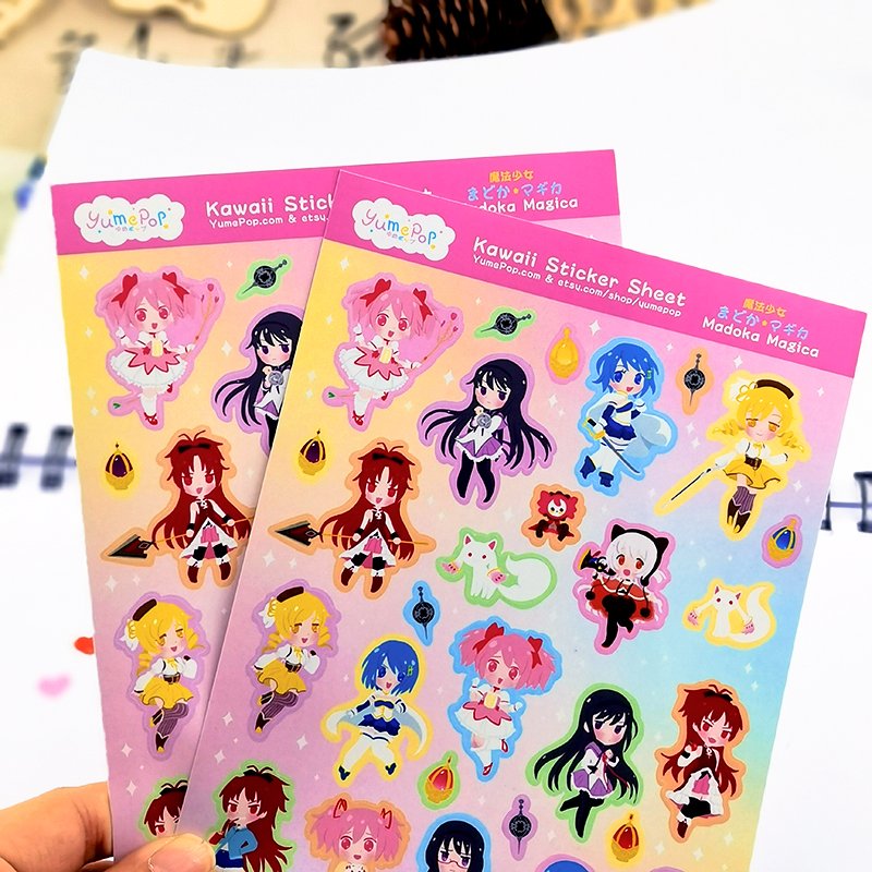 Hot sale custom printing adhesive decorative kiss cut sticker sheet for planner