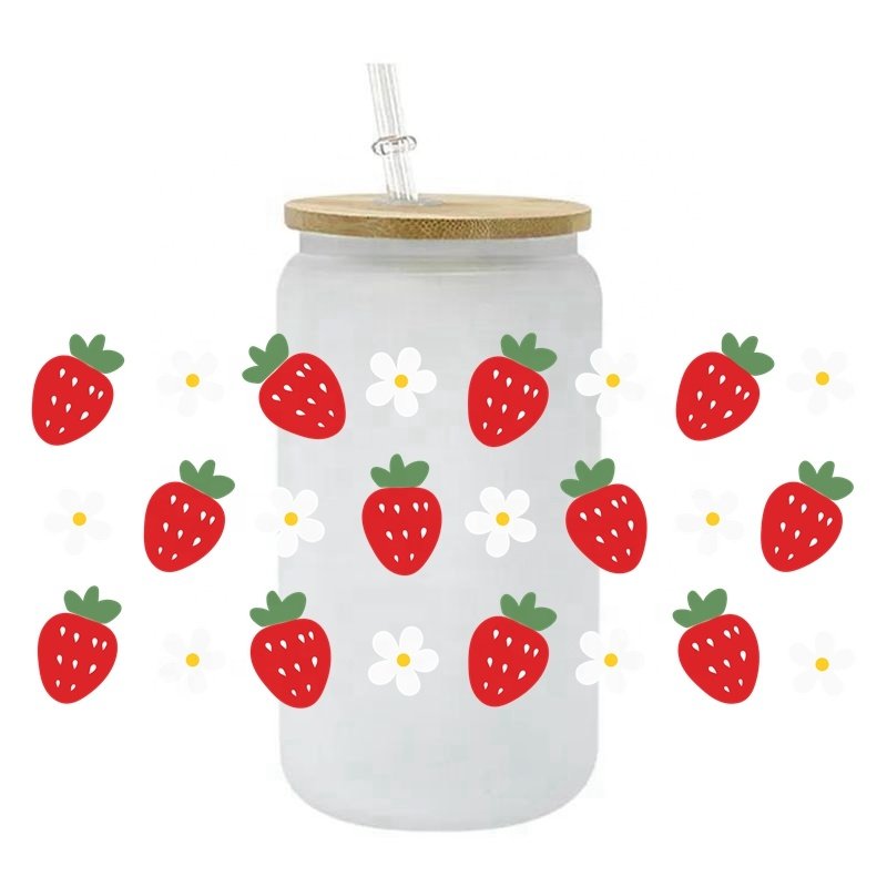 100+ Soft Girl UV DTF Cup Wrap Stickers Daily Reminders Cherry uv dtf wrapUV Cup Wraps Stickers for 16OZ Use