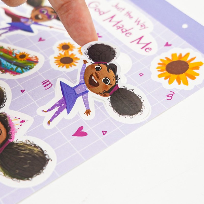 Colorful Printing Waterproof Self Adhesive Vinyl Kiss Cut Custom Matte Stickers Sheets