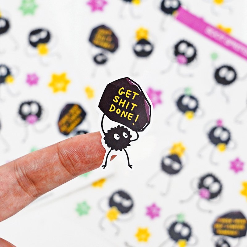 Colorful Printing Waterproof Self Adhesive Vinyl Kiss Cut Custom Matte Stickers Sheets
