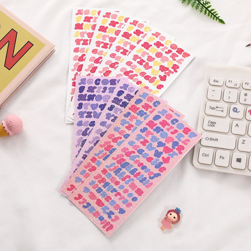 Colorful Printing Waterproof Self Adhesive Vinyl Kiss Cut Custom Matte Stickers Sheets