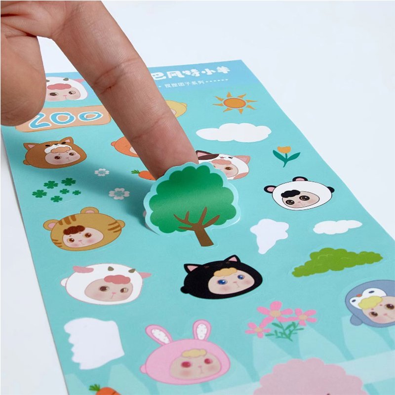No minimum customized printing and cutting stickers Custom Printed A4 A5 A6 Size Kiss Cut Sticker Sheets