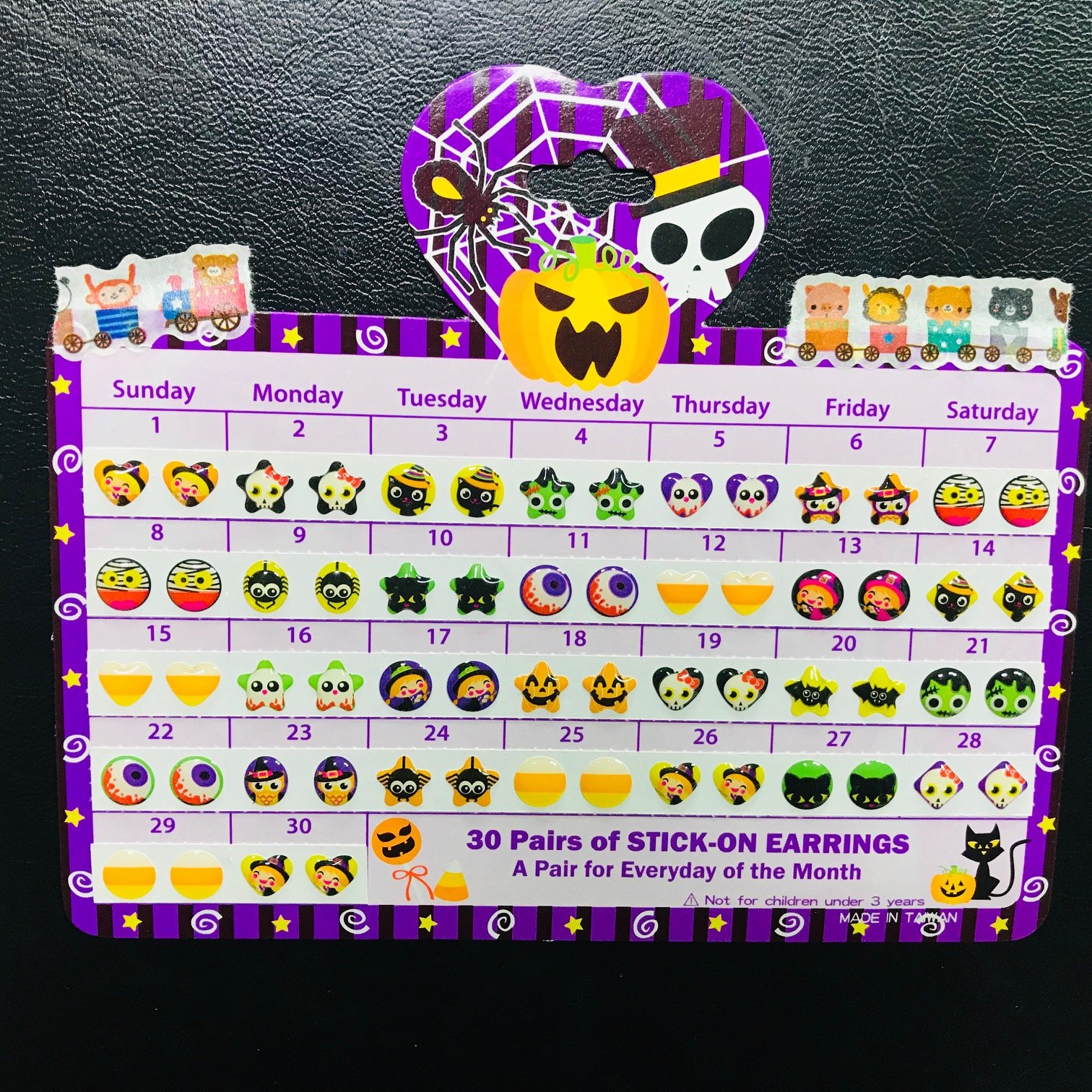 Halloween Series Kids Epoxy Earring Sticker with Disney & NBCU Audited Factory