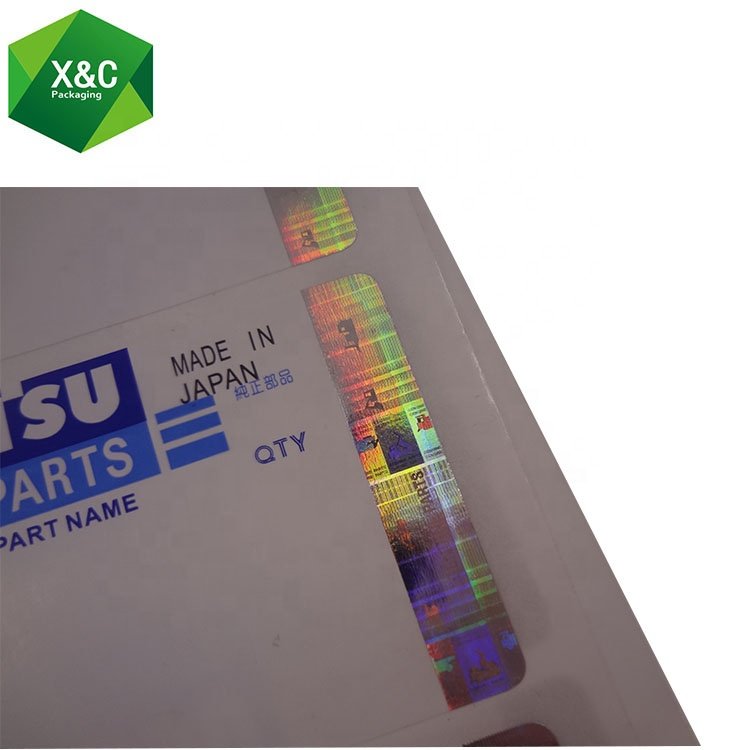 Custom Tamper-Evident Security Komatsu Hyundai Holographic Sticker