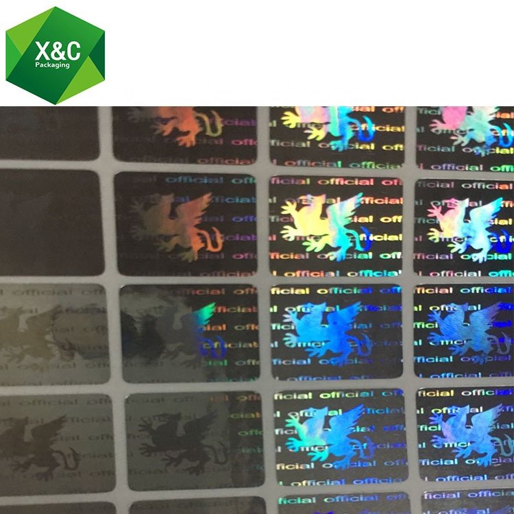 Custom Tamper-Evident Security Komatsu Hyundai Holographic Sticker