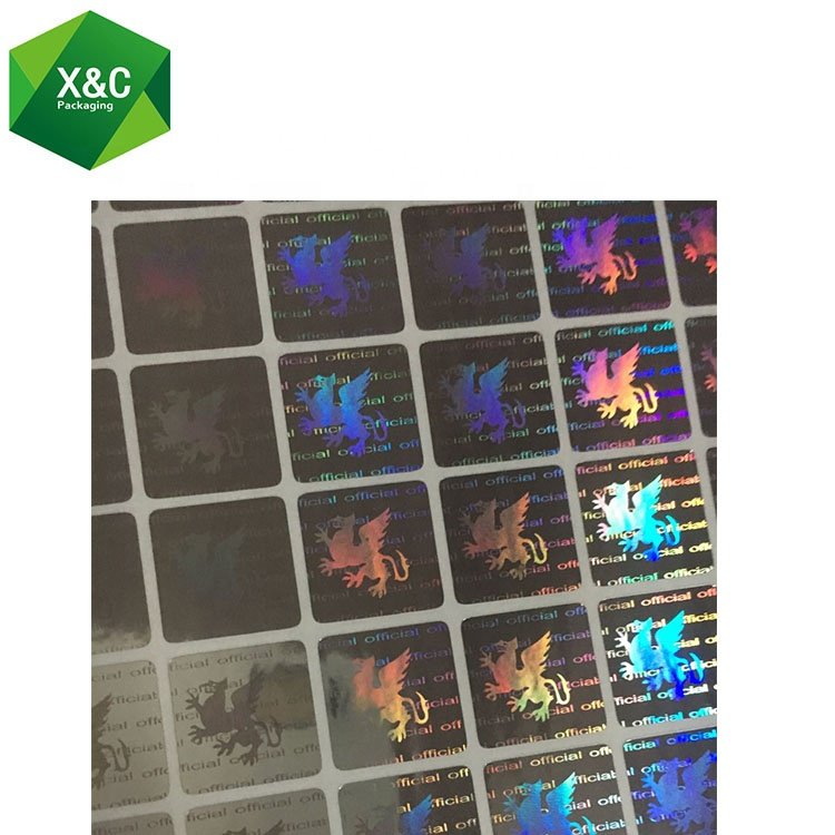 Custom Tamper-Evident Security Komatsu Hyundai Holographic Sticker