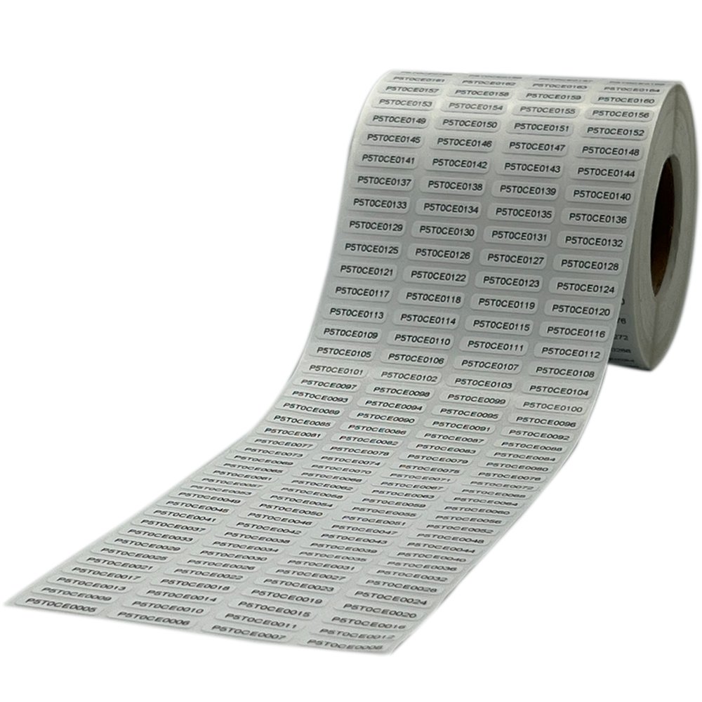 FBA Commodity Inventory SKU Variable QR Code UPC Barcode Serial Number Self Adhesive Vinyl Roll Sticker Label Printed