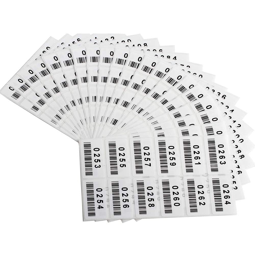 FBA Commodity Inventory SKU Variable QR Code UPC Barcode Serial Number Self Adhesive Vinyl Roll Sticker Label Printed