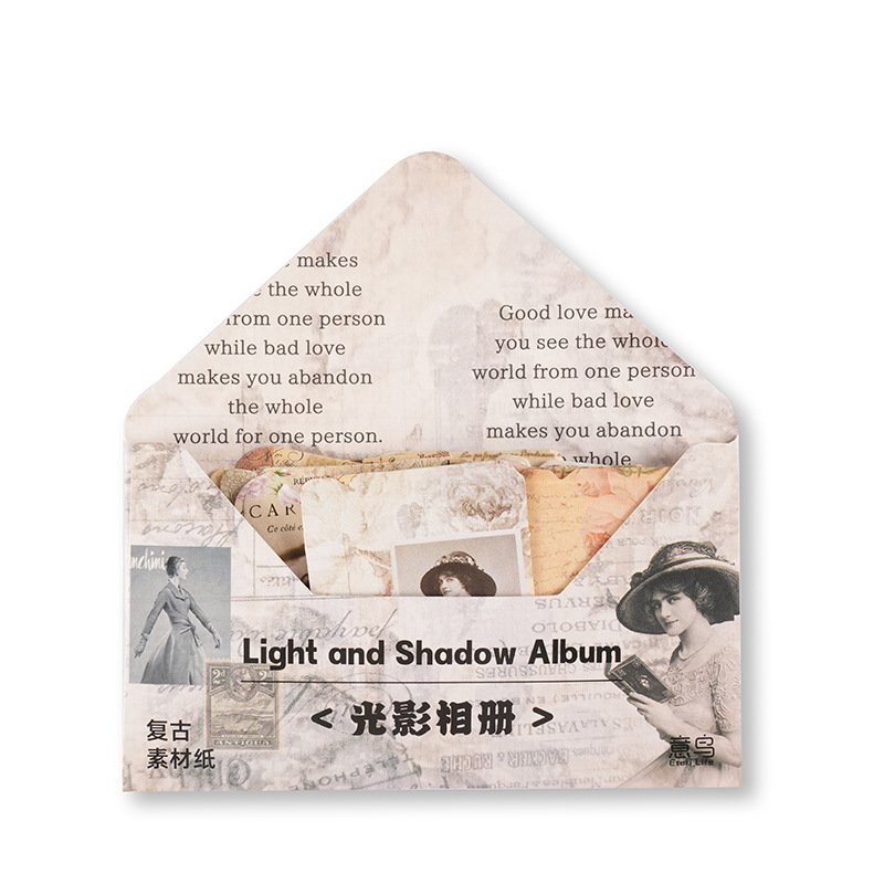 32pieces/pack Sticker Package Yesterday's Recall Series Vintage Journal Decorative Source Material 6 Options