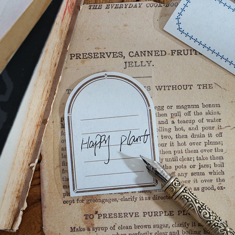 2m/Roll Tape Border Journal Series Retro Literature Handbook Decoration Material Loop Stickers