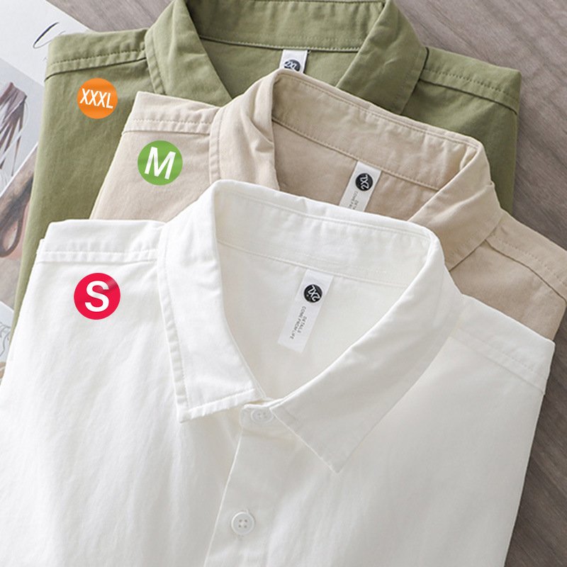 S M L XL XXL 1 inch Model Circular Adhesive Color size Label Sticker for Clothes Shoes Hats