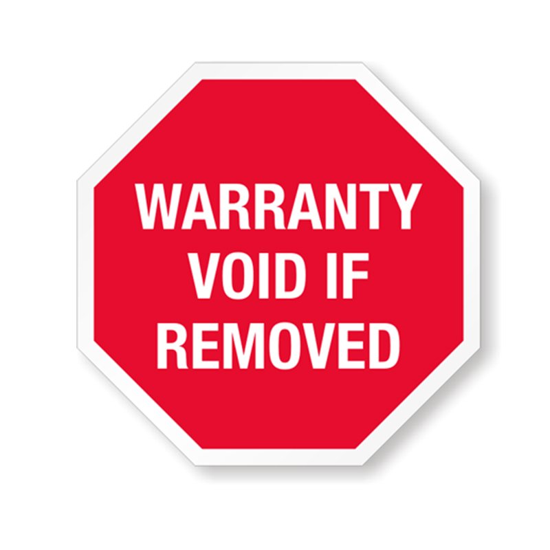Hot sale custom printed warranty void do not accept if seal is broken or removed label stickers