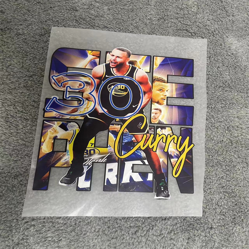 Factory customization nfl color screen heat transfer printing for t shirts film designs press sticker dtf heat transfer logo