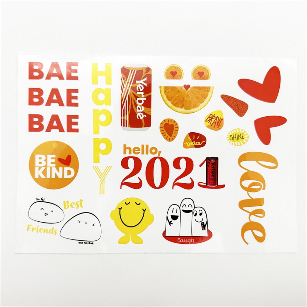 Custom Printing Decoration Waterproof Vinyl Kiss Cut Sticker Sheet For Kids Use