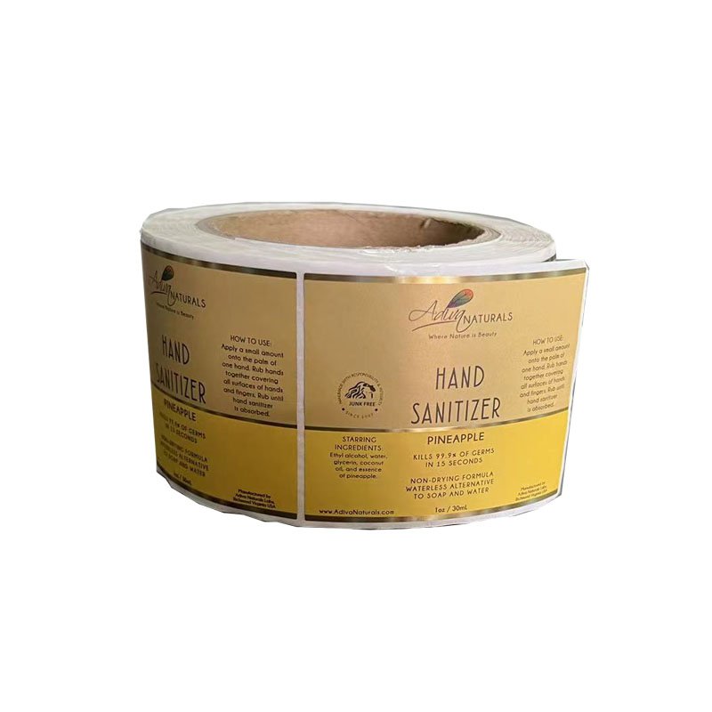 Label Design Customize Logo Sticker Vinyl Printing Adhesive High Quality Waterproof Label Roll