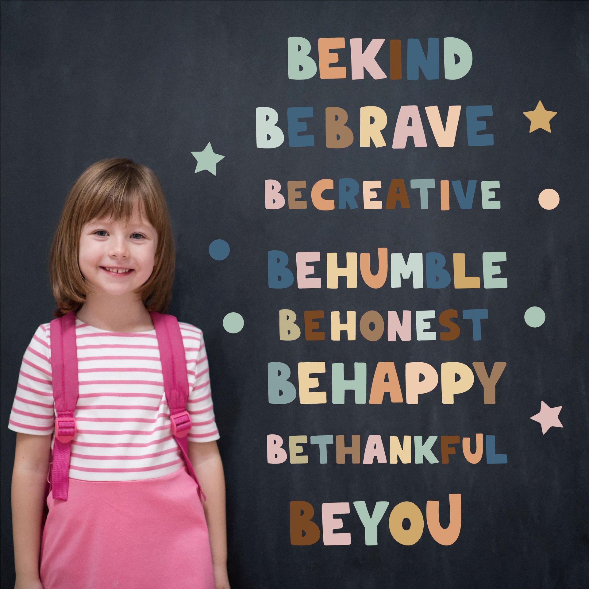 Cartoon Rainbow Self Adhesive Wall Stickers,Wall Decal for Kids Bedroom Decoration Waterproof Vinyl Wall Decor Sticker