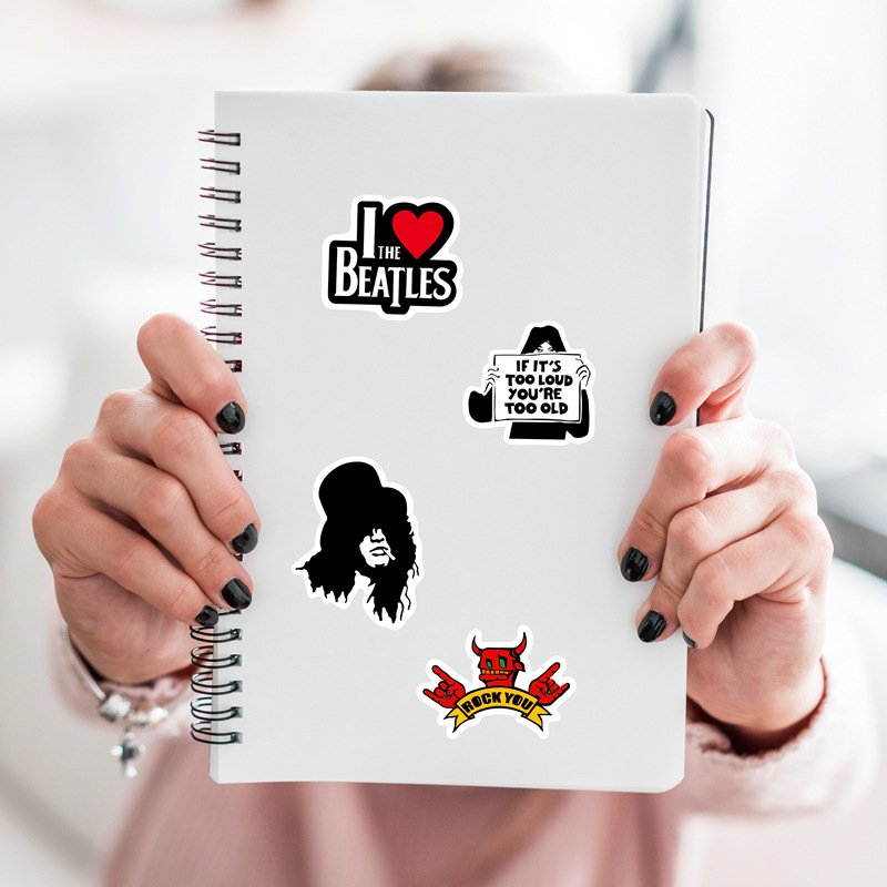 Custom Label Logo Sticker Book Sheet Die Cut Decorative Cartoon Cute Graffiti Handbooks Trolley Boxes Motorcycle Stickers