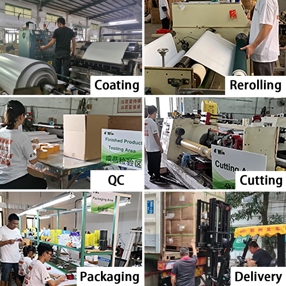 High-quality manufacturers direct sales 500 lables/roll 100*150mm Blank sticker direct thermal label