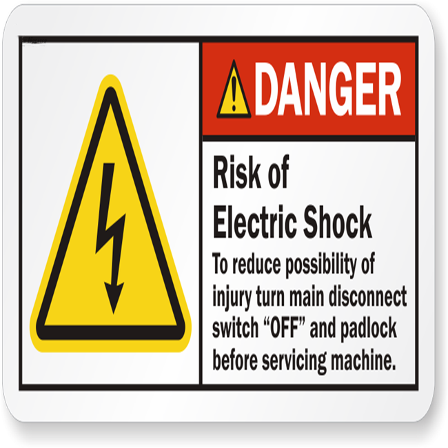 Warning Electric Fence Sticker Vinyl Die Cut Sticker Danger Removable Sticker