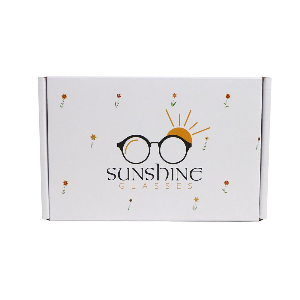 Custom Printed White Corrugated Paper Postal Mailer Shipping Box For Clothing Garment Packaging