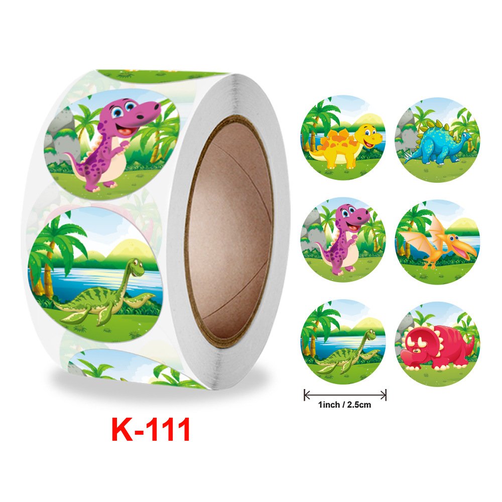 1 Roll Waterproof Vinyl Kawaii Cute Animal Stickers Pack For Kids