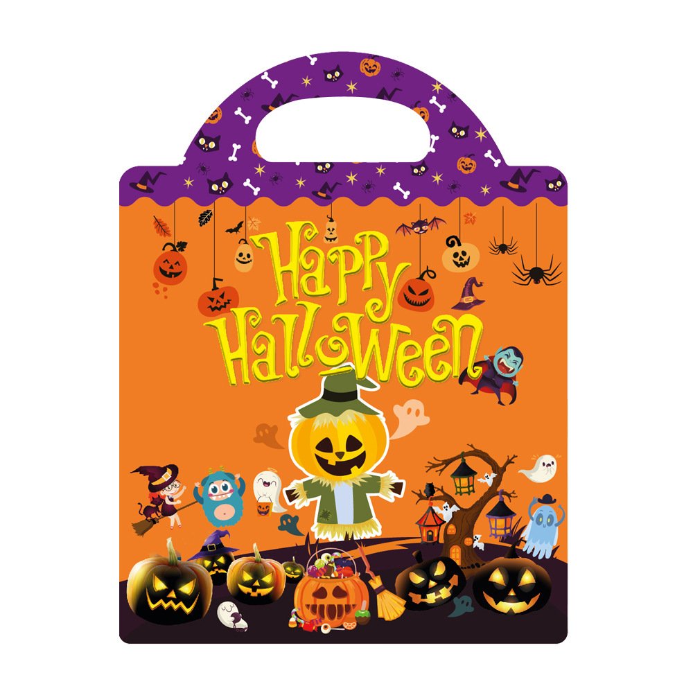 Cross-border children's sticker book wholesale Christmas Halloween Thanksgiving Easter scene repeated hand-held sticker books