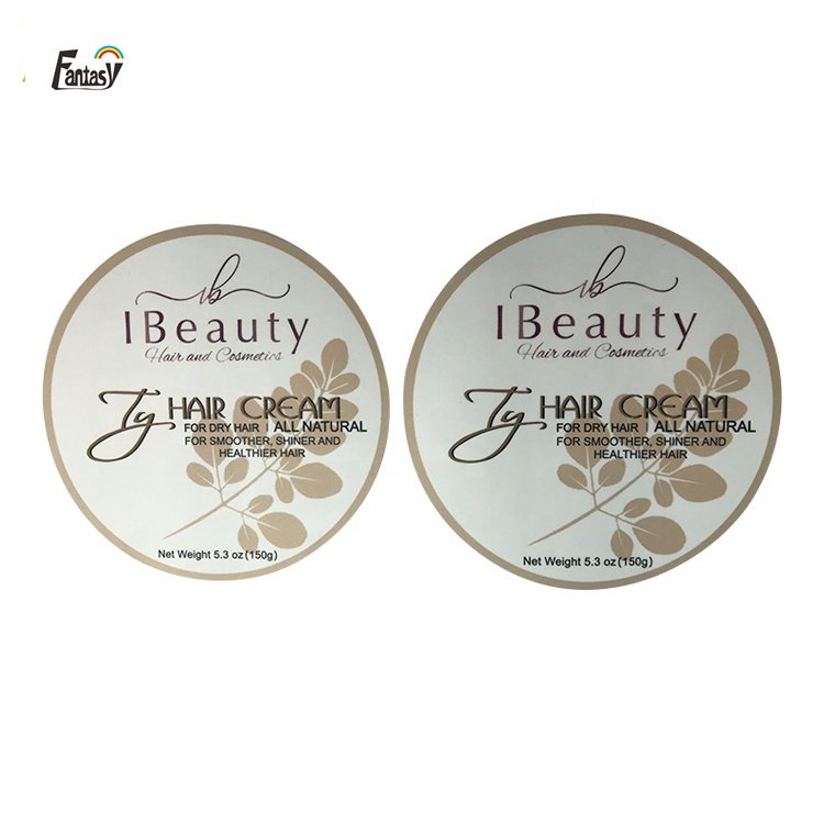 Wholesale printing sizes self adhesive round gold waterproof vinyl label custom kraft paper thank you sticker with logos