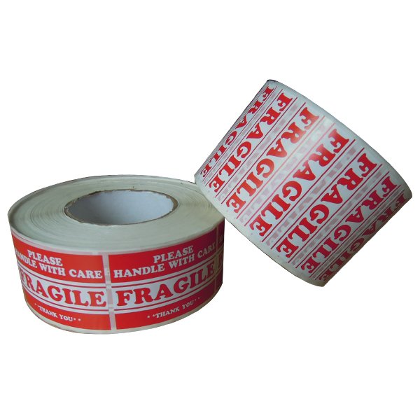 1 Roll 500 Labels 2 x 3 Permanent Adhesive Fragile Stickers Handle With Care Warning Packing Moving Box Shipping Label