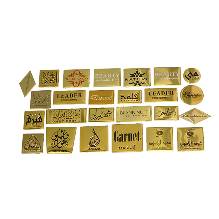 Perfume Labels Accept Custom Logo Aluminum Perfume Bottle Metal Beer Bottle OEM Beverage Waterproof Sticker Adhesive Sticker