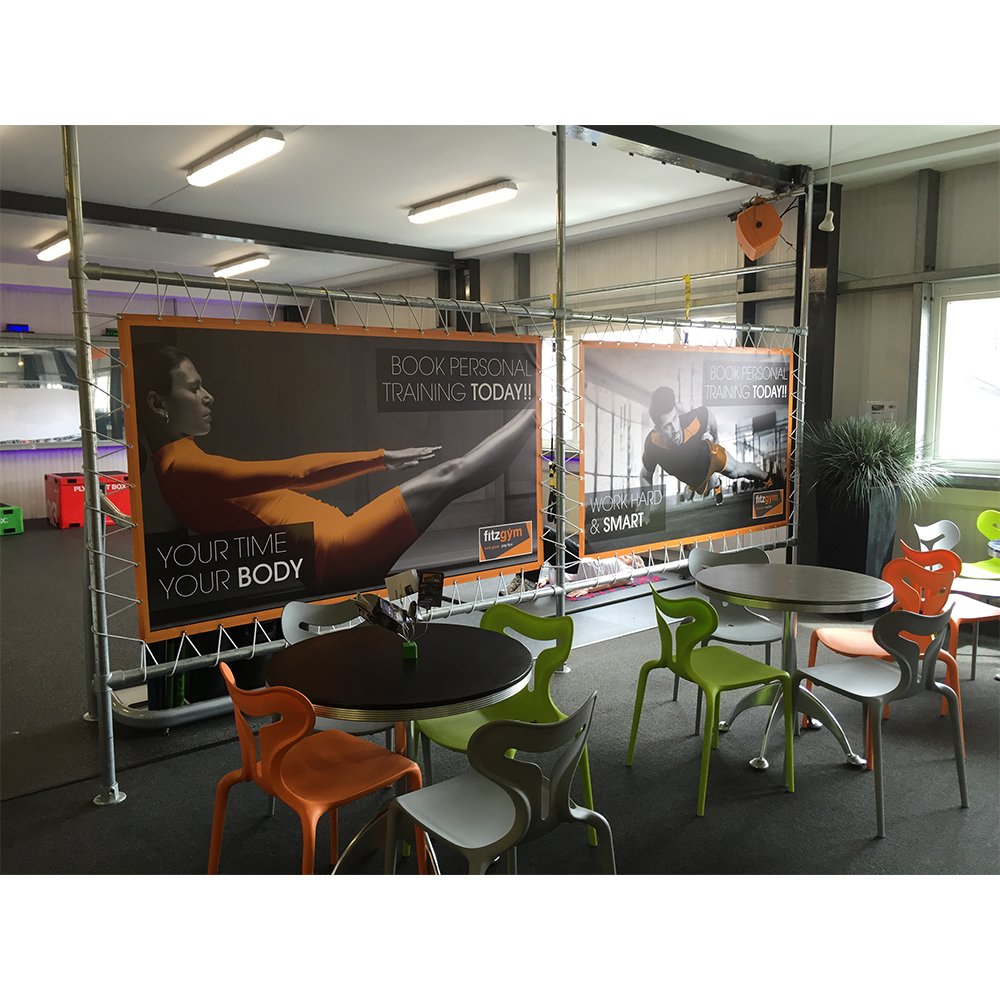 Custom Flex Printing Media Promotion Banners Advertising Display Basic Vinyl Reverse Sticker Printing