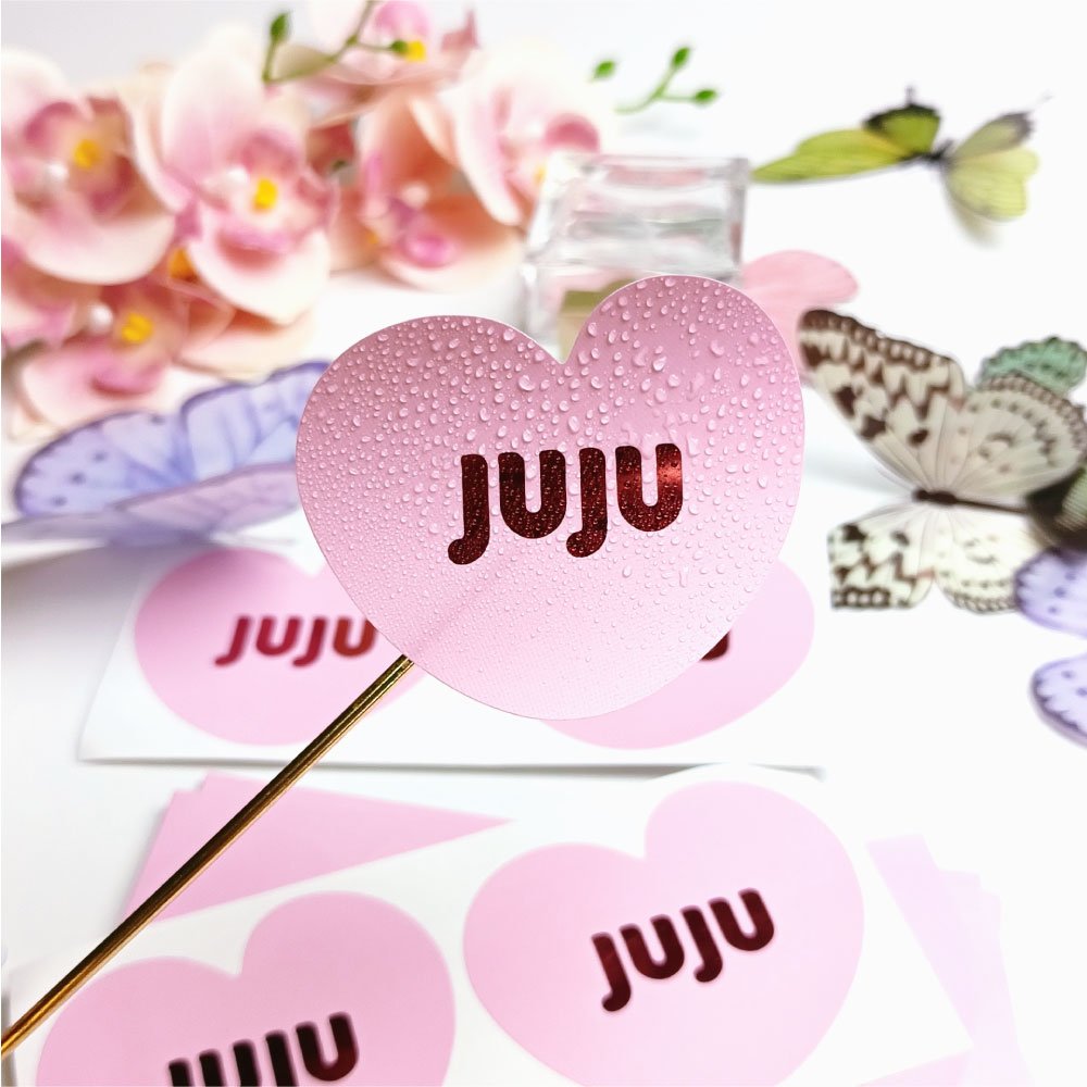 Custom brand logo waterproof adhesive pvc sticker printing anti oil vinyl cosmetic stickers