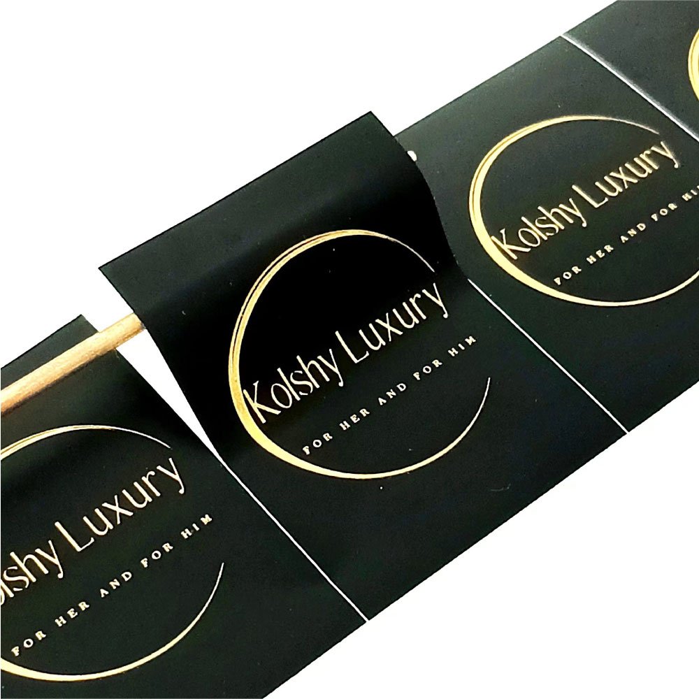 Custom brand logo waterproof adhesive pvc sticker printing anti oil vinyl cosmetic stickers