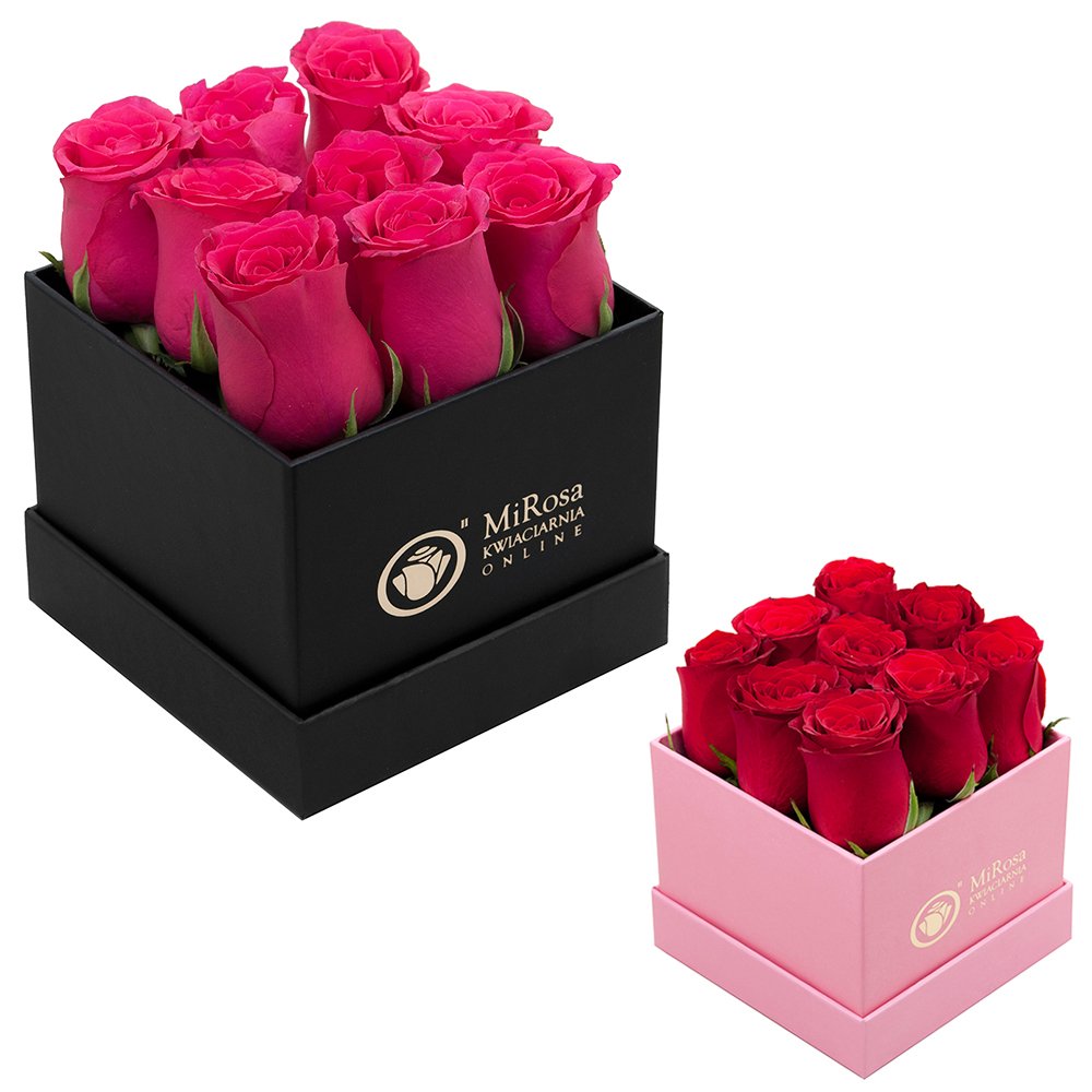 Custom logo printed paper luxury gift flower box