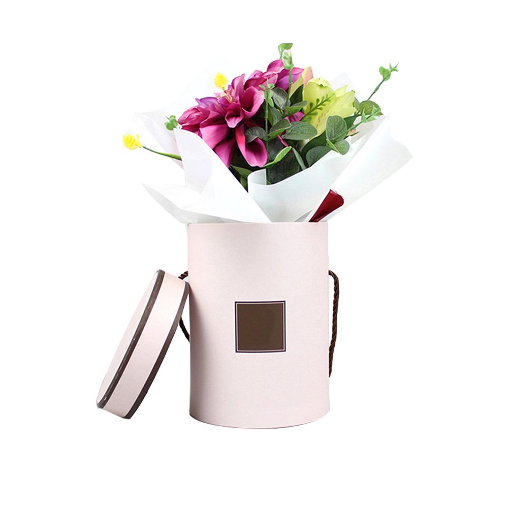 Custom logo printed paper luxury gift flower box