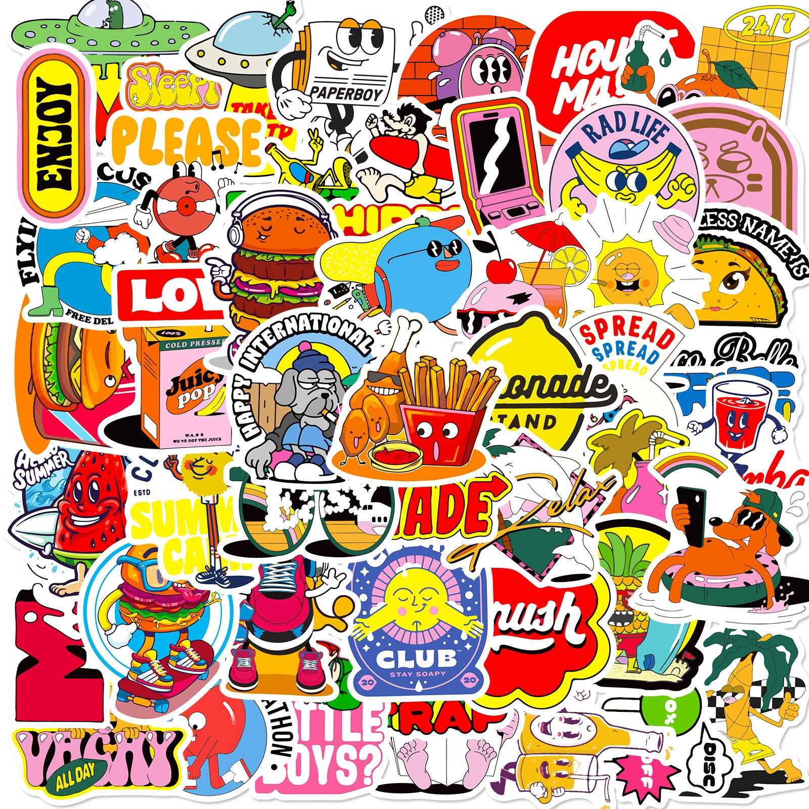 Individual Small Stickers Custom Logo Die-cut Label Stickers Personalizados. Anime Decorative Sticker with Your Own Design