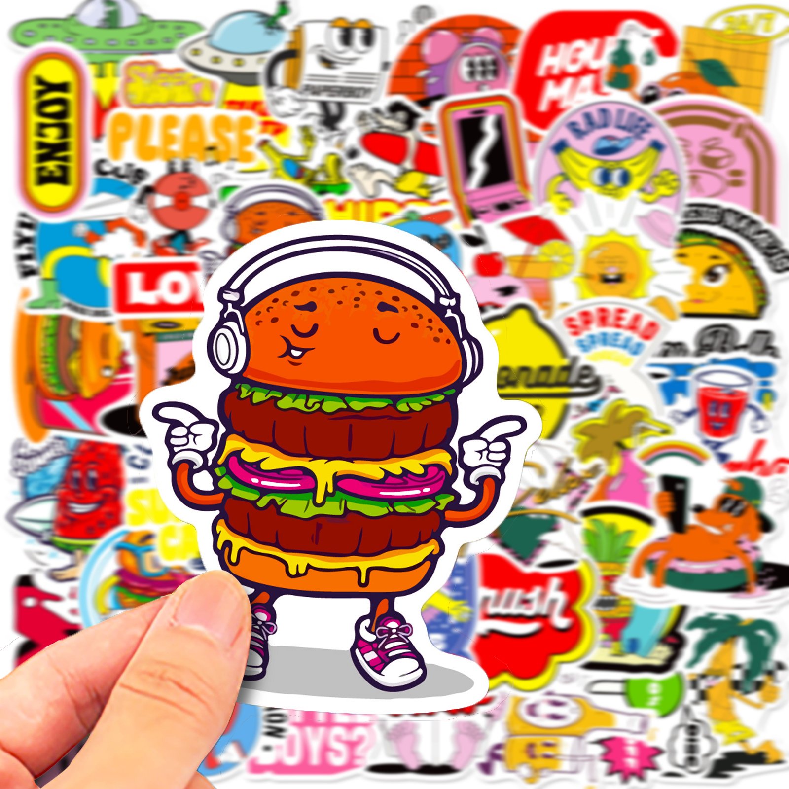 Individual Small Stickers Custom Logo Die-cut Label Stickers Personalizados. Anime Decorative Sticker with Your Own Design