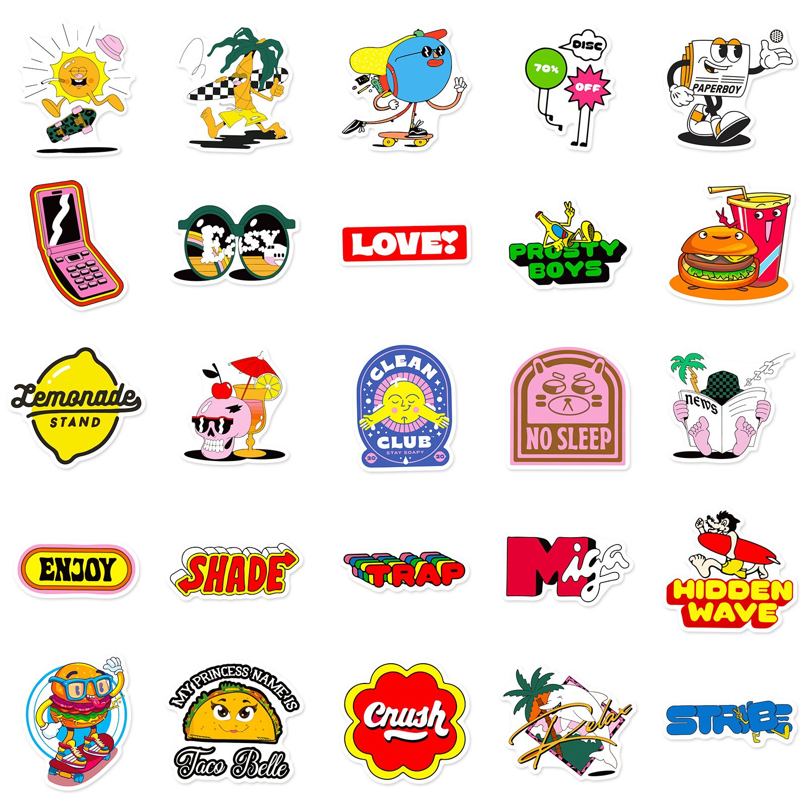 Individual Small Stickers Custom Logo Die-cut Label Stickers Personalizados. Anime Decorative Sticker with Your Own Design